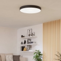 Eglo - LED RGBW prigušiva stropna svetiljka LED/36,5W/230V 2700-6500K, prečnik 69 cm, crna