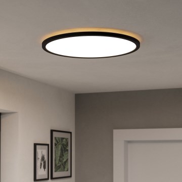 Eglo - LED RGBW prigušiva stropna svetiljka za kupatilo LED/16,8W/230V 2700-6500K prečnik 50 cm IP44 crna ZigBee
