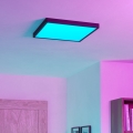 Eglo - LED RGBW prigušiva stropno svetlo za kupatilo LED/17,8W/230V 2700-6500K 39x39 cm IP44 crna