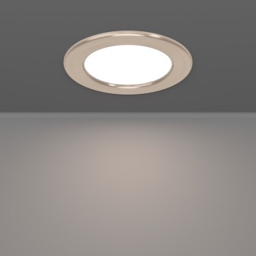 Eglo - LED RGBW prigušiva ugradna plafonska svetiljka za kupatilo LED/5W/230V 2700-6500K prečnik 12 cm IP44 mat hrom