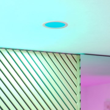 Eglo - LED RGBW prigušiva ugradna svetiljka za kupatilo LED/9,5W/230V 2700-6500K preč. 16,8 cm IP44 bela