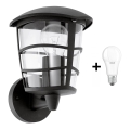 Eglo - LED spoljašnje zidno svetlo 1xE27/8,5W/230V IP44