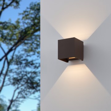 Eglo - LED spoljašnje zidno svetlo 2xLED/2,8W/230V IP54 braon