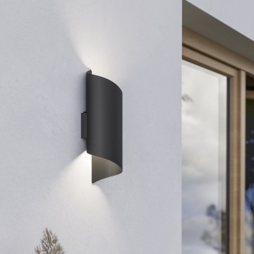 Eglo - LED spoljašnje zidno svetlo 2xLED/4W/230V 2700/4000/6000K IP44 crna
