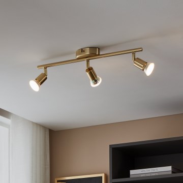 Eglo - LED spot svetiljka 3xGU10/2,8W/230V 3000K zlatna