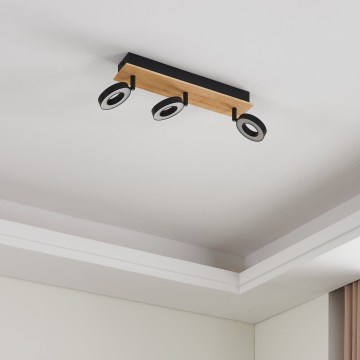 Eglo - LED spot svetiljka 3xLED/4,2W/230V crna/smeđa