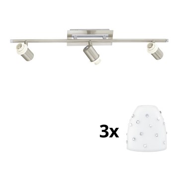 Eglo - LED spot svetiljka MY CHOICE 3xE14/40W/230V mat hrom/bela