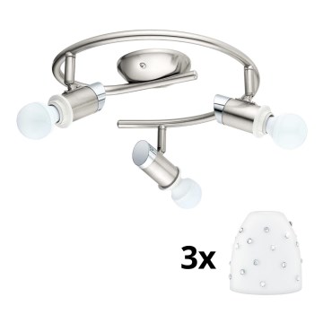 Eglo - LED spot svetiljka MY CHOICE 3xE14/4W/230V  mat hrom/bela