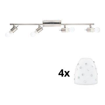 Eglo - LED spot svetiljka MY CHOICE 4xE14/4W/230V mat hrom/bela