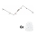 Eglo - LED spot svetiljka MY CHOICE 6xE14/4W/230V mat hrom/bela