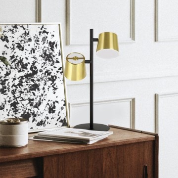 Eglo - LED stona lampa 2xGU10/4,6W/230V 3000K zlatna