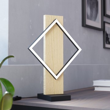 Eglo - LED stona lampa LED/13W/230V crna/bež