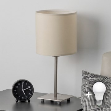 Eglo - LED stona lampa TUNJA 1xE27/60W/230V krem boje