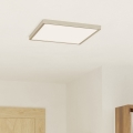 Eglo - LED stropna svetiljka LED/17,5W/230V 2700/4000/6500K 39x39 cm mat hrom
