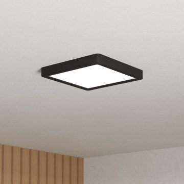 Eglo - LED stropno svetlo za kupatilo LED/10,5W/230V 22x22 cm IP44 crna