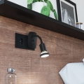 Eglo - LED svetiljka za utičnicu 1xGU10/4,5W/230V crna