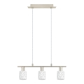 Eglo - LED viseći luster na sajli MY CHOICE 3xE14/4W/230V mat hrom/bela