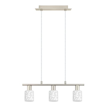 Eglo - LED viseći luster na sajli MY CHOICE 3xE14/4W/230V mat hrom/bela