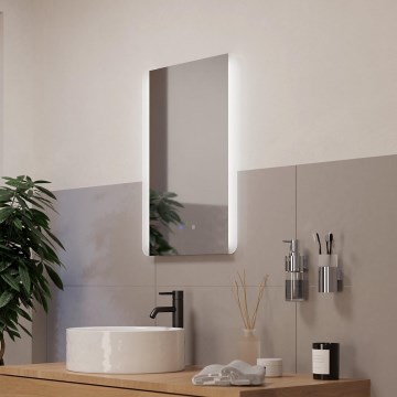 Eglo - LED zidno ogledalo za kupatilo sa grejanjem i pozadinskim osvetljenjem LED/28W/230V IP44