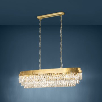 Eglo - Luster na lancu 13xE14/40W/230V zlatna