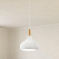 Eglo - luster na sajli 1x E27/60W/230V Ø 28 cm, bela