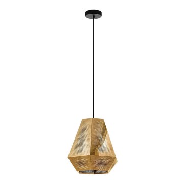Eglo - Luster na sajli 1xE27/28W/230V prečnik 3 cm zlatna