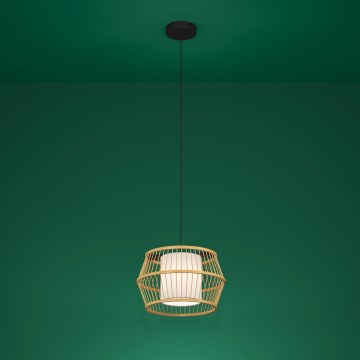 Eglo - Luster na sajli 1xE27/40W/230V bambus