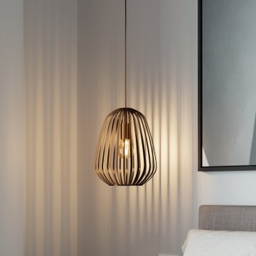 Eglo - Luster na sajli 1xE27/40W/230V bronzana