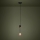 Eglo - Luster na sajli 1xE27/40W/230V crna/zlatna