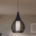 Eglo - Luster na sajli 1xE27/40W/230V, crne boje