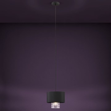 Eglo - Luster na sajli 1xE27/40W/230V crni