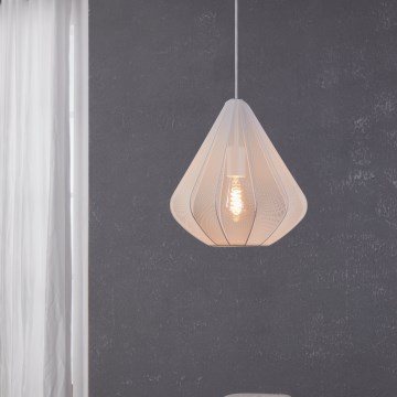 Eglo - Luster na sajli 1xE27/40W/230V pr. 33,5 cm bela