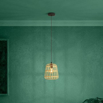 Eglo - Luster na sajli 1xE27/40W/230V prečnik 24 cm bambus