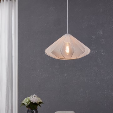 Eglo - Luster na sajli 1xE27/40W/230V, prečnik 42,5 cm, beo
