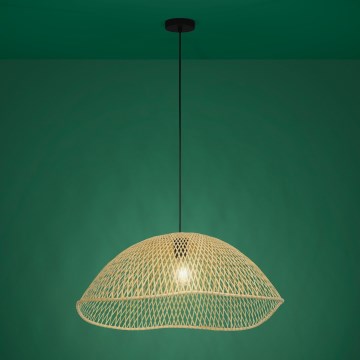 Eglo - Luster na sajli 1xE27/40W/230V, prečnik 72 cm, bambus