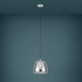 Eglo - Luster na sajli 1xE27/40W/230V, prečnika 26 cm, u dimnoj boji