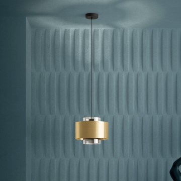 Eglo - Luster na sajli 1xE27/40W/230V zlatna