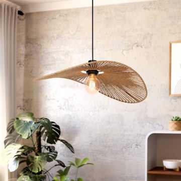 Eglo - Luster na sajli 1xE27/42W/230V 56 cm braon/crna
