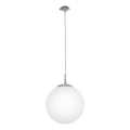 EGLO - Luster na sajli 1xE27/60W/230V prečnik 30 cm bela
