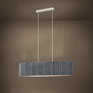 Eglo - Luster na sajli 2xE27/40W/230V siva