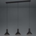 Eglo - Luster na sajli 3xE27/28W/230V crna