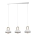 Eglo - Luster na sajli 3xE27/40W/230V beli