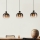 Eglo - Luster na sajli 3xE27/40W/230V braon