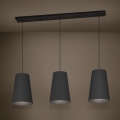 Eglo - Luster na sajli 3xE27/40W/230V crna