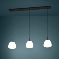 Eglo - Luster na sajli 3xE27/40W/230V crna
