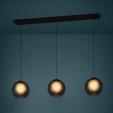 Eglo - Luster na sajli 3xE27/40W/230V dimljeno staklo
