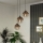 Eglo - Luster na sajli 3xE27/60W/230V crna/bež/zadimljena