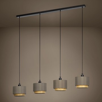 Eglo - Luster na sajli 4xE27/40W/230V braon