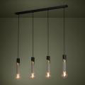 Eglo - Luster na sajli 4xE27/40W/230V crna/zlatna