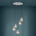 Eglo - Luster na sajli 5xE27/40W/230V zadimljene boje